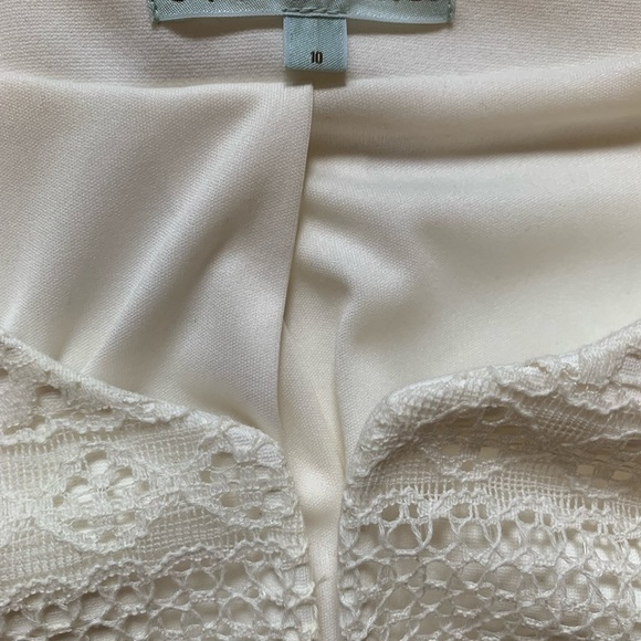 Cleo petites white lace blazer/spring jacket size 10 - Picture 3 of 5